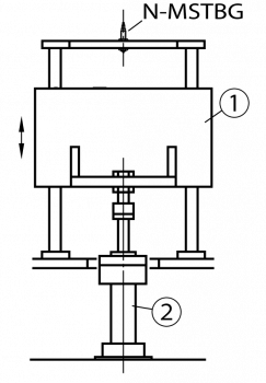 Application example: contact switch N-MSTBG with stop